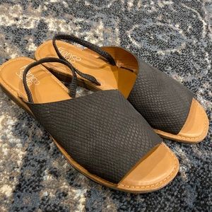 Franco Sarto black/tan sandals